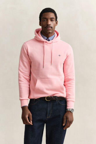 Hoodie med sköldmotiv