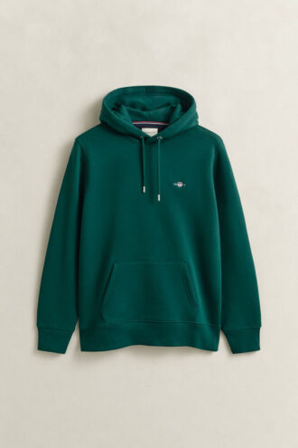 Hoodie med sköldmotiv