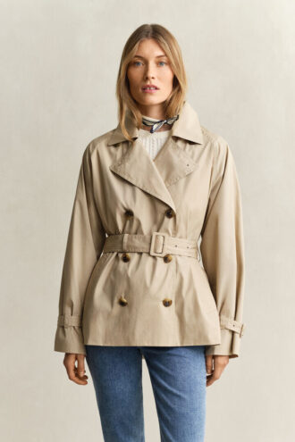 Lätt kort trenchcoat