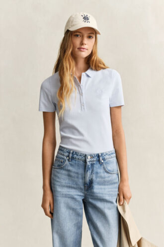 Pikétröja med smal passform