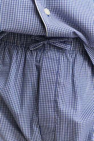 Pyjamas i rutig poplin