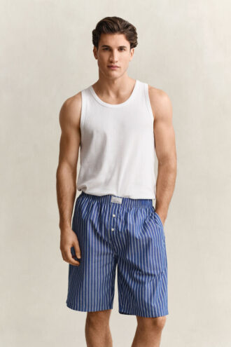 Randiga pyjamasbyxor i poplin