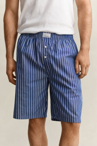 Randiga pyjamasbyxor i poplin