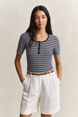 Ribbad Henley-toppar