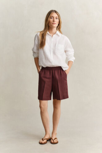 Shorts i linneblandning
