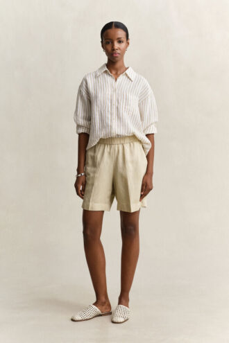 Shorts i linneblandning