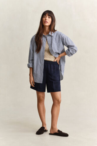 Shorts i linneblandning