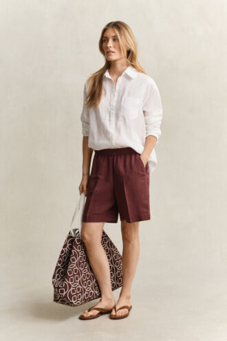 Shorts i linneblandning