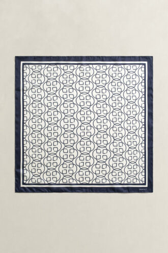 Silkescarf med monogram