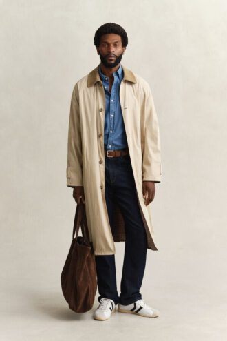 Slim fit-skjorta i indigo