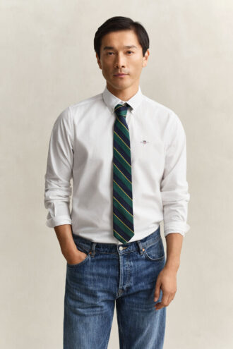 Slim fit-skjorta i klassisk poplin