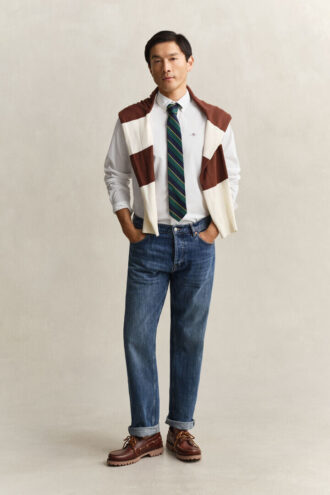 Slim fit-skjorta i klassisk poplin