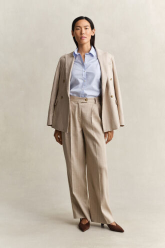 Slim fit-skjorta i poplin
