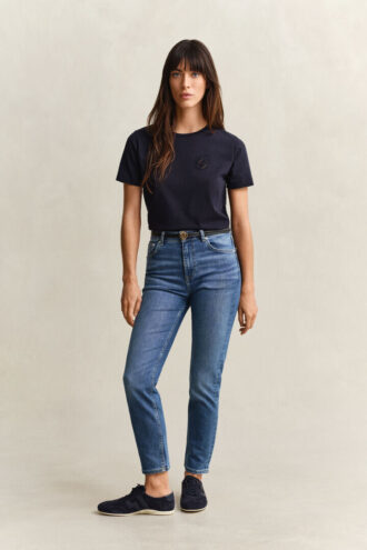 Smal croppade Jeans