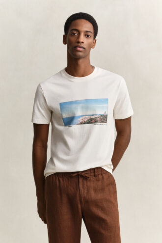 T-shirt med landskapsmotiv