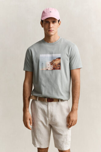 T-shirt med landskapsmotiv